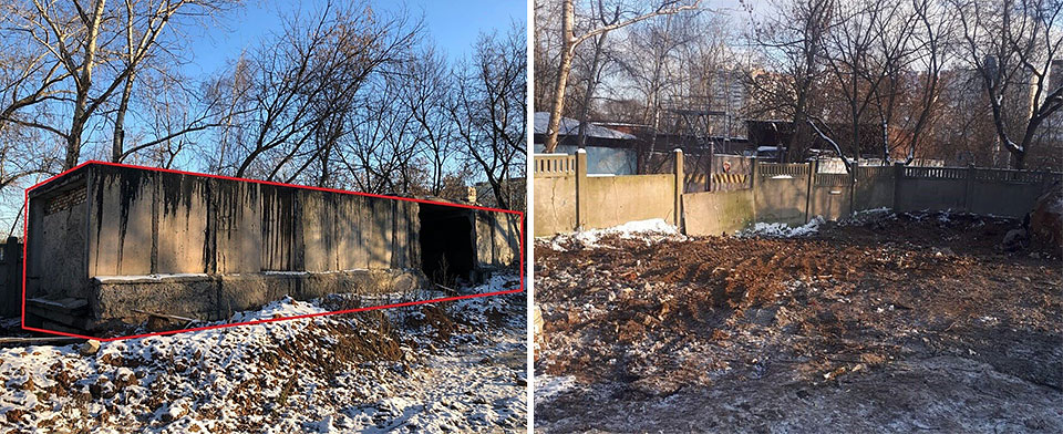 В районе Очаково-Матвеевское демонтировано незаконное нежилое строение