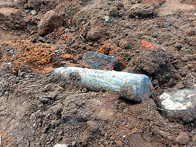 На стройке в районе Очаково-Матвеевское найден снаряд