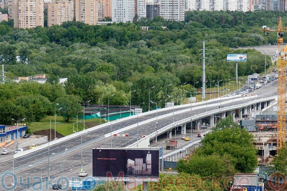 Движение по эстакаде и тоннелю основного хода на Аминьевском шоссе откроется в 3 квартале