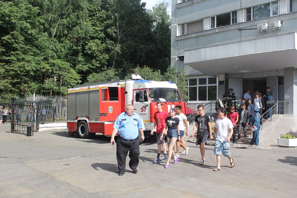 Пожарно-тактическое учение в районе Очаково-Матвеевское