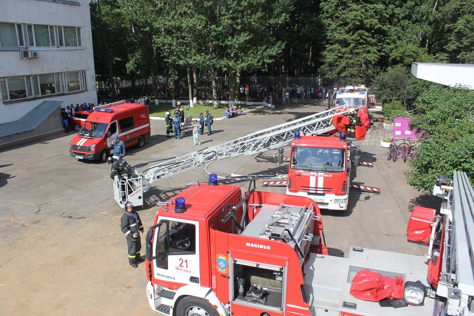 Пожарно-тактическое учение в районе Очаково-Матвеевское